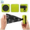 imageBest Pet Supplies Dog Poop Bag Holder Leash Attachment with 30 Bags Reusable Dispenser for Travel Walking Park and Outdoor Use Durable with ClipOn  Fuchsia Pack of 2Lime Green Mesh