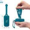 imageBest Pet Supplies Dog Poop Bag Holder Leash Attachment with 30 Bags Reusable Dispenser for Travel Walking Park and Outdoor Use Durable with ClipOn  Fuchsia Pack of 2Turquoise Plastic