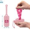 imageBest Pet Supplies Dog Poop Bag Holder Leash Attachment with 30 Bags Reusable Dispenser for Travel Walking Park and Outdoor Use Durable with ClipOn  Fuchsia Pack of 2Pink Plastic