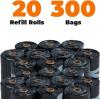 imageBest Pet Supplies Dog Poop Bags 150 Bags for Waste Refuse Cleanup Doggy Roll Replacements for Outdoor Puppy Walking and Travel Leak Proof and Tear Resistant Thick Plastic  Pink HeartGRS Black