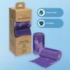 imageBest Pet Supplies Dog Poop Bags 150 Bags for Waste Refuse Cleanup Doggy Roll Replacements for Outdoor Puppy Walking and Travel Leak Proof and Tear Resistant Thick Plastic  Pink HeartPurple Lavender Scented