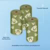 imageBest Pet Supplies Dog Poop Bags 150 Bags for Waste Refuse Cleanup Doggy Roll Replacements for Outdoor Puppy Walking and Travel Leak Proof and Tear Resistant Thick Plastic  Pink HeartGreen with Poop Emoji