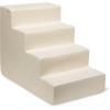 imageBest Pet Supplies Dog Stairs ampamp Steps  Foam Steps for Small Dogs ampamp Cats NonSlip Indoor Balanced Pet Step Support Dog Ramp No Assembly Brown Linen Foldable 2Step 12inch HeightIvory