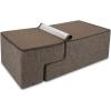imageBest Pet Supplies Dog Stairs ampamp Steps  Foam Steps for Small Dogs ampamp Cats NonSlip Indoor Balanced Pet Step Support Dog Ramp No Assembly Brown Linen Foldable 2Step 12inch HeightBrown Linen