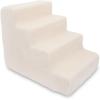 imageBest Pet Supplies Dog Stairs ampamp Steps  Foam Steps for Small Dogs ampamp Cats NonSlip Indoor Balanced Pet Step Support Dog Ramp No Assembly Brown Linen Foldable 2Step 12inch HeightLambswool