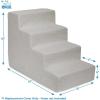 imageBest Pet Supplies Foam Pet Steps Cover for Small Dogs and Cats Portable Ramp Stairs for Couch Sofa and High Bed Climbing Cover Only  Sand 5Step H 225quot Cover OnlySand