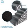 imageBest Pet Supplies Foam Pet Steps Cover for Small Dogs and Cats Portable Ramp Stairs for Couch Sofa and High Bed Climbing Cover Only  Sand 5Step H 225quot Cover OnlyGray Lattice