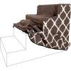 imageBest Pet Supplies Foam Pet Steps Cover for Small Dogs and Cats Portable Ramp Stairs for Couch Sofa and High Bed Climbing Cover Only  Sand 5Step H 225quot Cover OnlyBrown Lattice Print