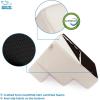 imageBest Pet Supplies Foldable Pet Stairs Cover for Foam Dog Ramps Replacement Slip with NonSlip Step Surface Plush and Soft Fabric Provides Paw Traction and Stability  Gray Lattice 2StepIvory