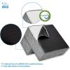 imageBest Pet Supplies Foldable Pet Stairs Cover for Foam Dog Ramps Replacement Slip with NonSlip Step Surface Plush and Soft Fabric Provides Paw Traction and Stability  Gray Lattice 2StepGray Linen