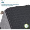 imageBest Pet Supplies Foldable Pet Stairs Cover for Foam Dog Ramps Replacement Slip with NonSlip Step Surface Plush and Soft Fabric Provides Paw Traction and Stability  Gray Lattice 2StepGray Linen