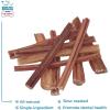 imageBest Pet Supplies GigaBite 6 Inch Bully Skin Spiral Sticks 1 Pound Beef Pizzle Dog TreatHalfCut 6Inch