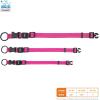 imageBest Pet Supplies Reflective Dog Collar with Adjustable Length HeavyDuty Buckle and Strong Leash DRing Training Walking Jogging Accessory for Small Medium and Large Breeds  Baby Blue MCollar Fuchsia