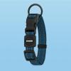 imageBest Pet Supplies Reflective Dog Collar with Adjustable Length HeavyDuty Buckle and Strong Leash DRing Training Walking Jogging Accessory for Small Medium and Large Breeds  Baby Blue MLeash Collar Set Blue