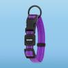 imageBest Pet Supplies Reflective Dog Collar with Adjustable Length HeavyDuty Buckle and Strong Leash DRing Training Walking Jogging Accessory for Small Medium and Large Breeds  Baby Blue MLeash Collar Set Purple