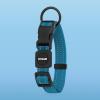 imageBest Pet Supplies Reflective Dog Collar with Adjustable Length HeavyDuty Buckle and Strong Leash DRing Training Walking Jogging Accessory for Small Medium and Large Breeds  Baby Blue MLeash Collar Set Turquoise