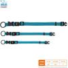 imageBest Pet Supplies Reflective Dog Collar with Adjustable Length HeavyDuty Buckle and Strong Leash DRing Training Walking Jogging Accessory for Small Medium and Large Breeds  Baby Blue MTurquoise
