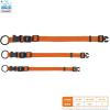 imageBest Pet Supplies Reflective Dog Collar with Adjustable Length HeavyDuty Buckle and Strong Leash DRing Training Walking Jogging Accessory for Small Medium and Large Breeds  Baby Blue MCollar Orange