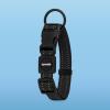 imageBest Pet Supplies Reflective Dog Collar with Adjustable Length HeavyDuty Buckle and Strong Leash DRing Training Walking Jogging Accessory for Small Medium and Large Breeds  Baby Blue MLeash Collar Set Black