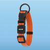 imageBest Pet Supplies Reflective Dog Collar with Adjustable Length HeavyDuty Buckle and Strong Leash DRing Training Walking Jogging Accessory for Small Medium and Large Breeds  Baby Blue MLeash Collar Set Orange