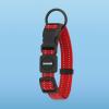 imageBest Pet Supplies Reflective Dog Collar with Adjustable Length HeavyDuty Buckle and Strong Leash DRing Training Walking Jogging Accessory for Small Medium and Large Breeds  Baby Blue MLeash Collar Set Red