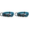 imageBest Pet Supplies Reflective Dog Collar with Adjustable Length HeavyDuty Buckle and Strong Leash DRing Training Walking Jogging Accessory for Small Medium and Large Breeds  Baby Blue MCollar Turquoise
