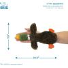 imageBest Pet Supplies Tough Dog Toys for Aggressive Chewers  Squeaky Dog Toys NonToxic Spiky Ball for Dental Health Interactive Toy Orange L35quotBlackPengiun