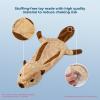 imageBest Pet Supplies Tough Dog Toys for Aggressive Chewers  Squeaky Dog Toys NonToxic Spiky Ball for Dental Health Interactive Toy Orange L35quotBrown Dark BrownSquirrel
