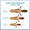 imageBest Pet Supplies Tough Dog Toys for Aggressive Chewers  Squeaky Dog Toys NonToxic Spiky Ball for Dental Health Interactive Toy Orange L35quotBrown Snow Leopard