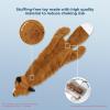 imageBest Pet Supplies Tough Dog Toys for Aggressive Chewers  Squeaky Dog Toys NonToxic Spiky Ball for Dental Health Interactive Toy Orange L35quotBrownFox