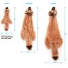 imageBest Pet Supplies Tough Dog Toys for Aggressive Chewers  Squeaky Dog Toys NonToxic Spiky Ball for Dental Health Interactive Toy Orange L35quotBrownLion