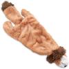 imageBest Pet Supplies Tough Dog Toys for Aggressive Chewers  Squeaky Dog Toys NonToxic Spiky Ball for Dental Health Interactive Toy Orange L35quotBrownLion