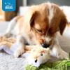imageBest Pet Supplies Tough Dog Toys for Aggressive Chewers  Squeaky Dog Toys NonToxic Spiky Ball for Dental Health Interactive Toy Orange L35quotBrownLion