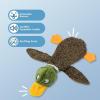imageBest Pet Supplies Tough Dog Toys for Aggressive Chewers  Squeaky Dog Toys NonToxic Spiky Ball for Dental Health Interactive Toy Orange L35quotBrownWild Duck