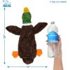 imageBest Pet Supplies Tough Dog Toys for Aggressive Chewers  Squeaky Dog Toys NonToxic Spiky Ball for Dental Health Interactive Toy Orange L35quotDuck  Deer  Monkey  Pig  Squirrel