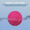 imageBest Pet Supplies Tough Dog Toys for Aggressive Chewers  Squeaky Dog Toys NonToxic Spiky Ball for Dental Health Interactive Toy Orange L35quotFuchsia  Green