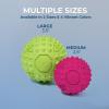 imageBest Pet Supplies Tough Dog Toys for Aggressive Chewers  Squeaky Dog Toys NonToxic Spiky Ball for Dental Health Interactive Toy Orange L35quotFuchsia  Green
