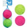 imageBest Pet Supplies Tough Dog Toys for Aggressive Chewers  Squeaky Dog Toys NonToxic Spiky Ball for Dental Health Interactive Toy Orange L35quotFuchsia  Green