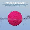 imageBest Pet Supplies Tough Dog Toys for Aggressive Chewers  Squeaky Dog Toys NonToxic Spiky Ball for Dental Health Interactive Toy Orange L35quotFuchsia