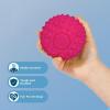 imageBest Pet Supplies Tough Dog Toys for Aggressive Chewers  Squeaky Dog Toys NonToxic Spiky Ball for Dental Health Interactive Toy Orange L35quotFuchsia