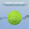 imageBest Pet Supplies Tough Dog Toys for Aggressive Chewers  Squeaky Dog Toys NonToxic Spiky Ball for Dental Health Interactive Toy Orange L35quotGreen