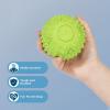 imageBest Pet Supplies Tough Dog Toys for Aggressive Chewers  Squeaky Dog Toys NonToxic Spiky Ball for Dental Health Interactive Toy Orange L35quotGreen