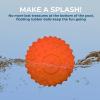 imageBest Pet Supplies Tough Dog Toys for Aggressive Chewers  Squeaky Dog Toys NonToxic Spiky Ball for Dental Health Interactive Toy Orange L35quotOrange