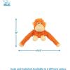 imageBest Pet Supplies Tough Dog Toys for Aggressive Chewers  Squeaky Dog Toys NonToxic Spiky Ball for Dental Health Interactive Toy Pack of 2 Blue Orange M25quotOHugAtan Orange