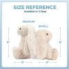 imageBest Pet Supplies Tough Dog Toys for Aggressive Chewers  Squeaky Dog Toys NonToxic Spiky Ball for Dental Health Interactive Toy Pack of 2 Blue Orange M25quotBunny  Beige