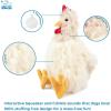 imageBest Pet Supplies Tough Dog Toys for Aggressive Chewers  Squeaky Dog Toys NonToxic Spiky Ball for Dental Health Interactive Toy Pack of 2 Blue Orange M25quotCrinkle Chicken Brown  Beige  Wine Red