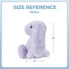 imageBest Pet Supplies Tough Dog Toys for Aggressive Chewers  Squeaky Dog Toys NonToxic Spiky Ball for Dental Health Interactive Toy Pack of 2 Blue Orange M25quotBunny Purple