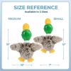 imageBest Pet Supplies Tough Dog Toys for Aggressive Chewers  Squeaky Dog Toys NonToxic Spiky Ball for Dental Health Interactive Toy Pack of 2 Blue Orange M25quotMallard Duck Gray