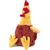 imageBest Pet Supplies Tough Dog Toys for Aggressive Chewers  Squeaky Dog Toys NonToxic Spiky Ball for Dental Health Interactive Toy Pack of 2 Blue Orange M25quotCrinkle Chicken Brown  Beige  Wine Red