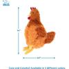 imageBest Pet Supplies Tough Dog Toys for Aggressive Chewers  Squeaky Dog Toys NonToxic Spiky Ball for Dental Health Interactive Toy Pack of 2 Blue Orange M25quotCrinkle Chicken Brown
